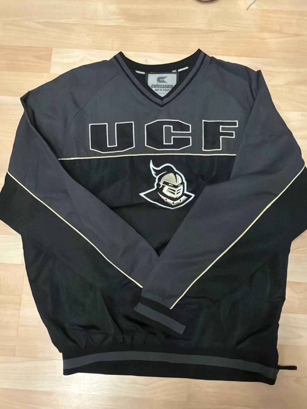 Colosseum Black Pullover with Logo Tag